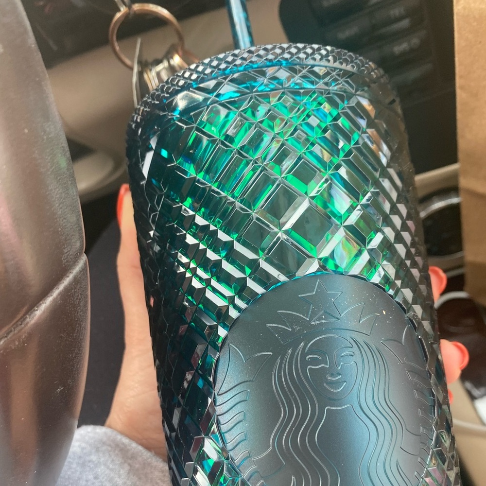 Starbucks holiday 2021 emerald tumbler